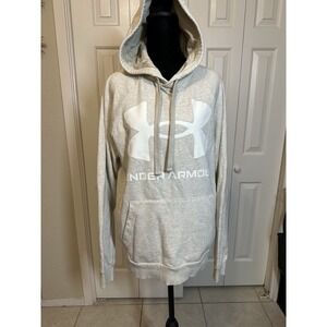 Under Armour Women Brown Pullover Hoodie‎ M Baggy Trending